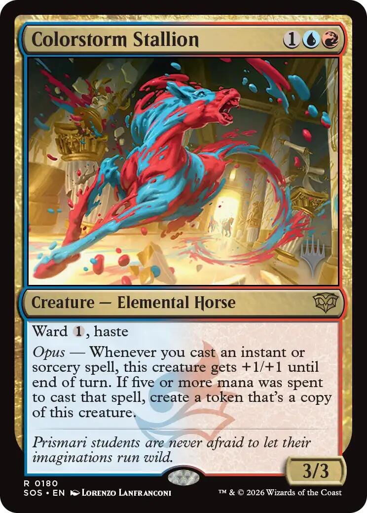 Colorstorm Stallion [Secrets of Strixhaven Promos] MTG Single Magic: The Gathering  | Multizone: Comics And Games