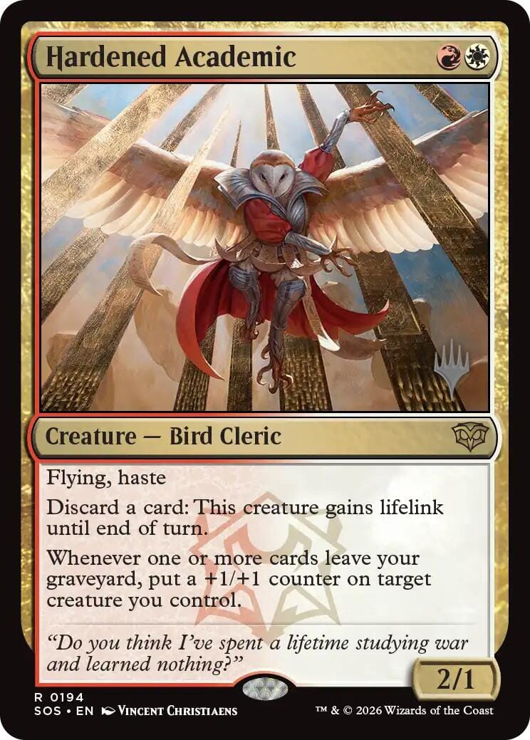 Hardened Academic [Secrets of Strixhaven Promos] MTG Single Magic: The Gathering  | Multizone: Comics And Games