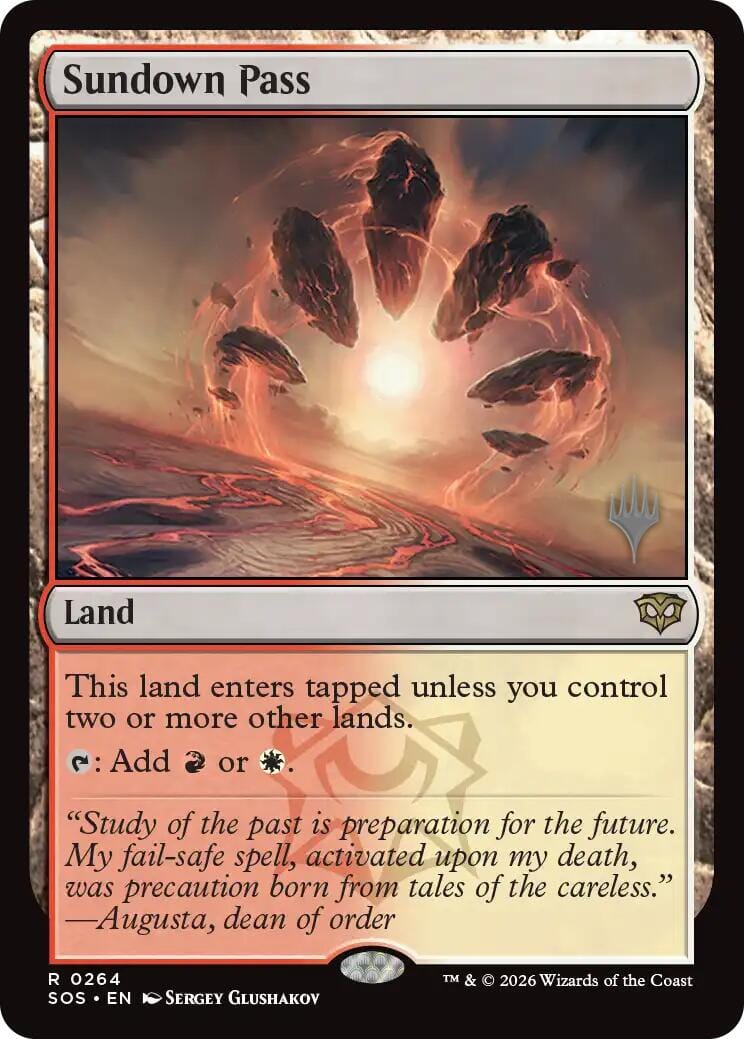 Sundown Pass [Secrets of Strixhaven Promos] MTG Single Magic: The Gathering  | Multizone: Comics And Games