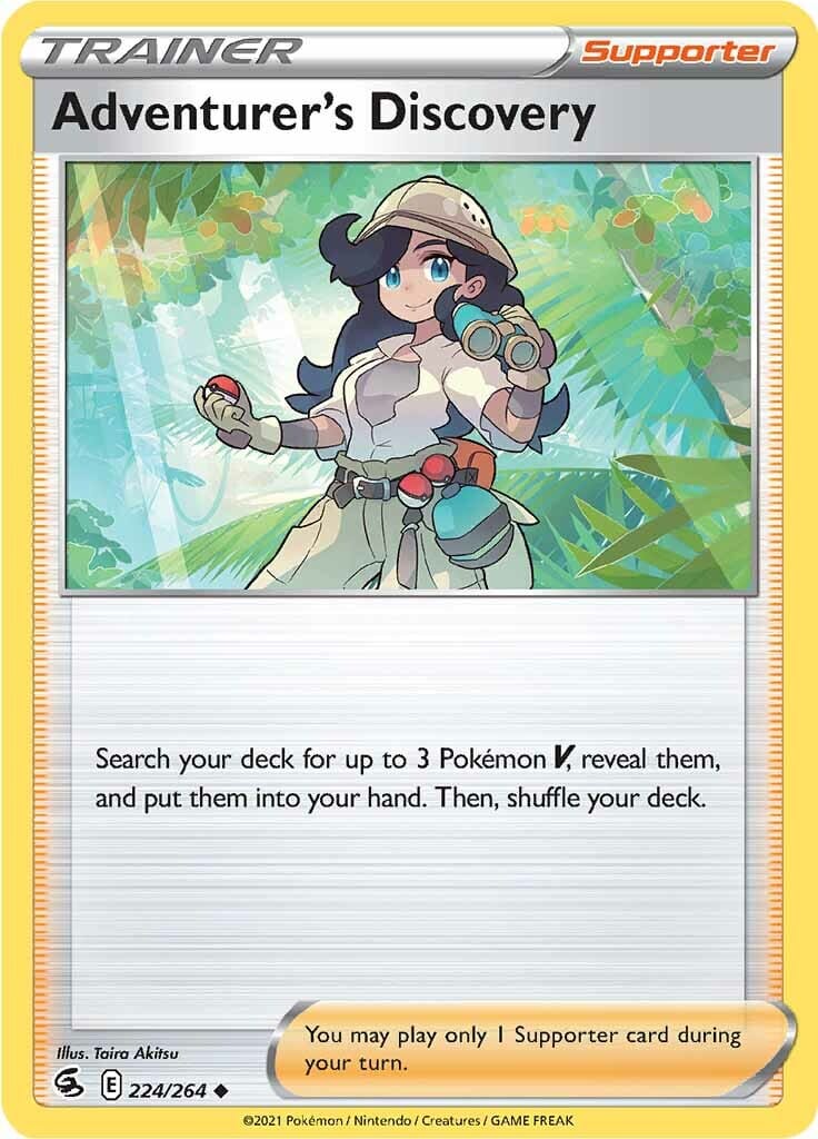 Adventurer's Discovery (224/264) [Sword & Shield: Fusion Strike] Pokemon Single Pokémon  | Multizone: Comics And Games