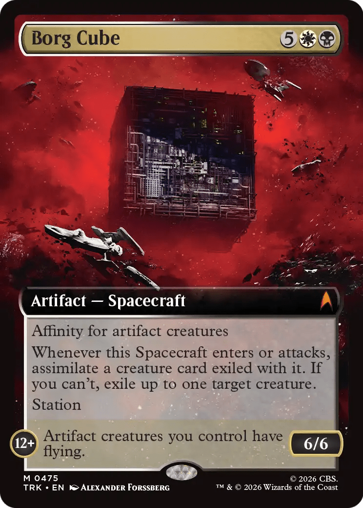 Borg Cube (Extended Art) [Star Trek] MTG Single Magic: The Gathering  | Multizone: Comics And Games