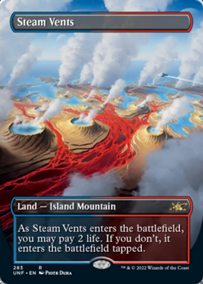 Steam Vents (Borderless) [Unfinity] MTG Single Magic: The Gathering  | Multizone: Comics And Games