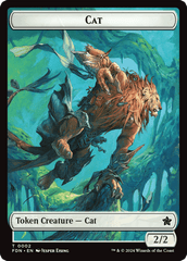Cat (0001) // Cat (0002) Doubled-Sided Token [Foundations Tokens] MTG Single Magic: The Gathering  | Multizone: Comics And Games