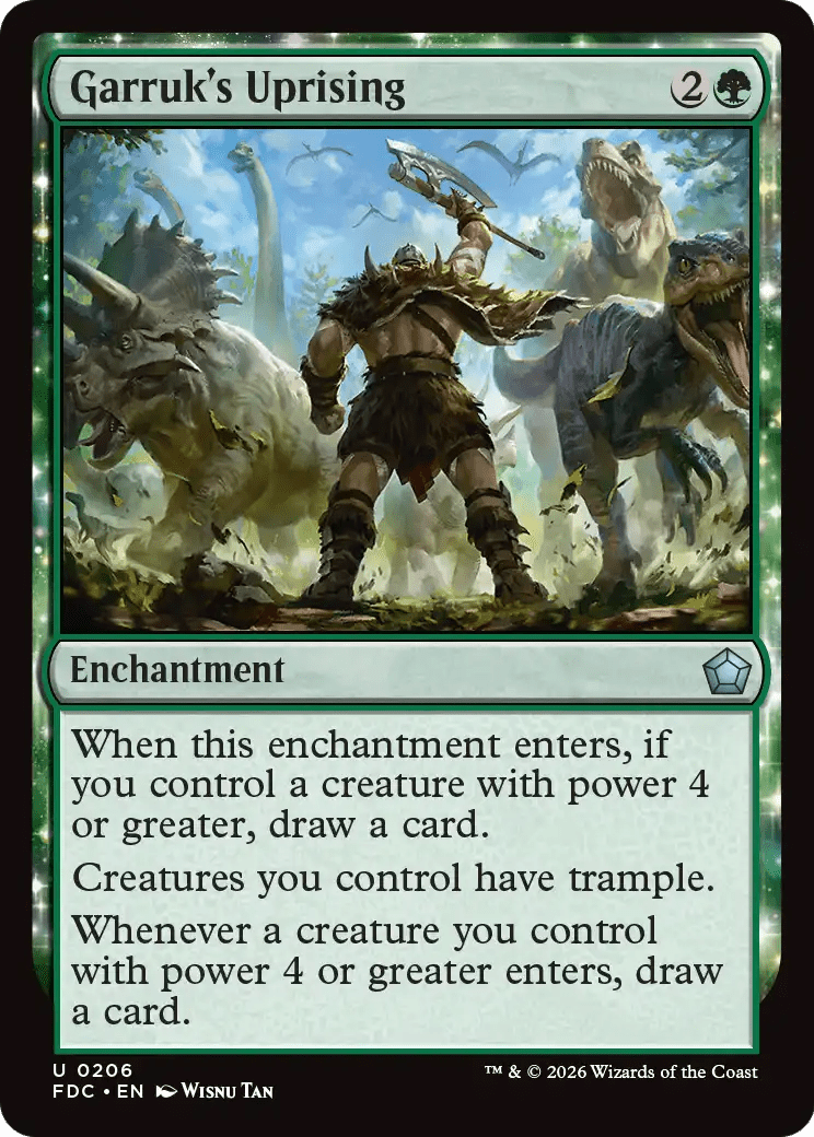 Garruk's Uprising [Foundations Commander] MTG Single Magic: The Gathering  | Multizone: Comics And Games