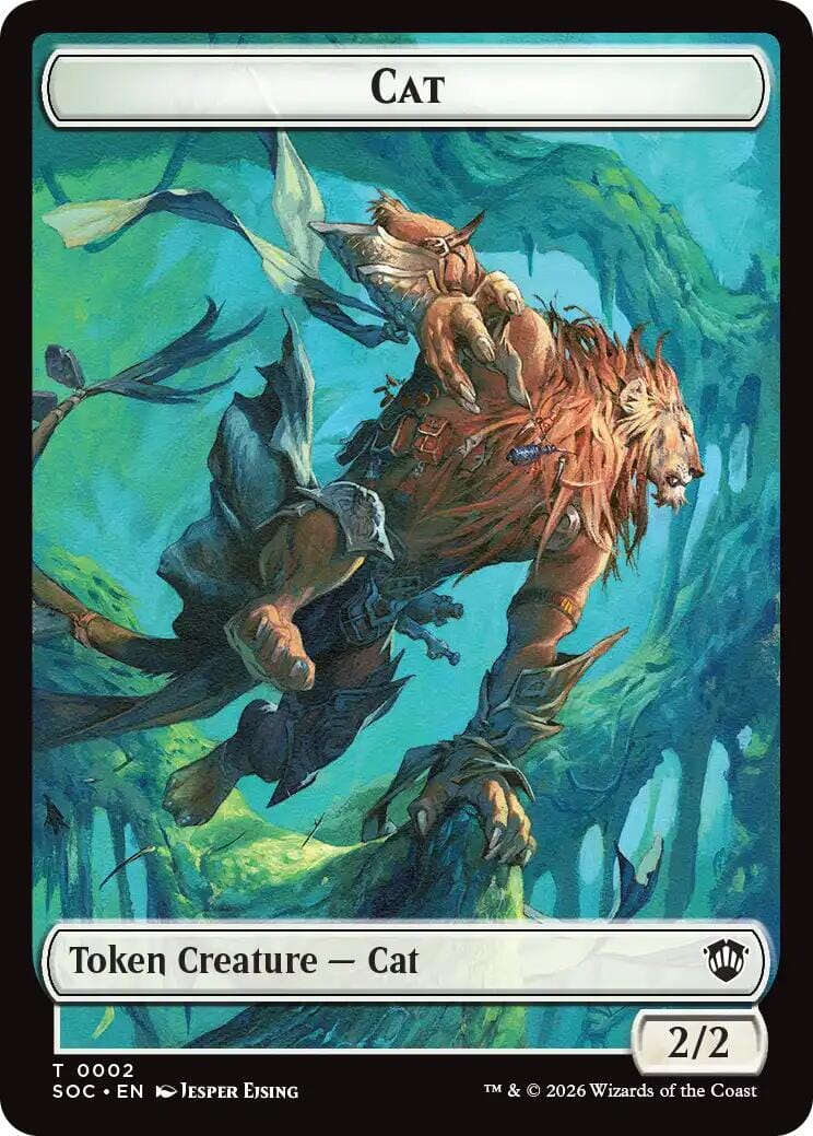 Cat // Inkling (0022) Double-Sided Token [Secrets of Strixhaven Commander Tokens] MTG Single Magic: The Gathering  | Multizone: Comics And Games