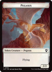 Pegasus // Inkling (0022) Double-Sided Token [Secrets of Strixhaven Commander Tokens] MTG Single Magic: The Gathering  | Multizone: Comics And Games