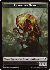 Phyrexian Germ // Treasure Double-Sided Token [Secrets of Strixhaven Commander Tokens] MTG Single Magic: The Gathering  | Multizone: Comics And Games