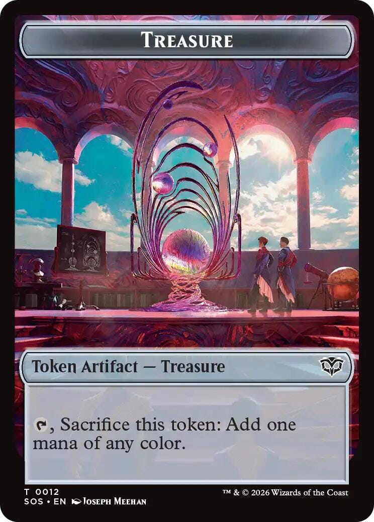 Primo, The Indivisble // Treasure Double-Sided Token [Secrets of Strixhaven Commander Tokens] MTG Single Magic: The Gathering  | Multizone: Comics And Games