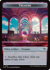 Elemental (0020) // Treasure Double-Sided Token [Secrets of Strixhaven Commander Tokens] MTG Single Magic: The Gathering  | Multizone: Comics And Games