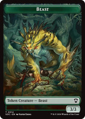 Beast // Primo, The Indivisible Double-Sided Token [Secrets of Strixhaven Commander Tokens] MTG Single Magic: The Gathering  | Multizone: Comics And Games