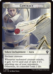Contract // Pegasus Double-Sided Token [Secrets of Strixhaven Commander Tokens] MTG Single Magic: The Gathering  | Multizone: Comics And Games