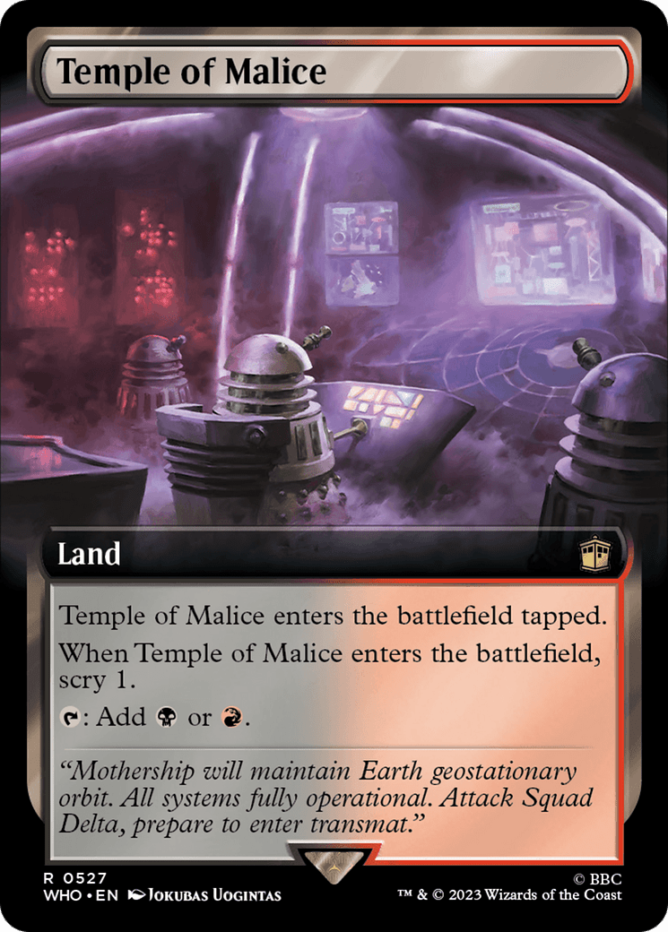 Temple of Malice (Extended Art) [Doctor Who] MTG Single Magic: The Gathering  | Multizone: Comics And Games