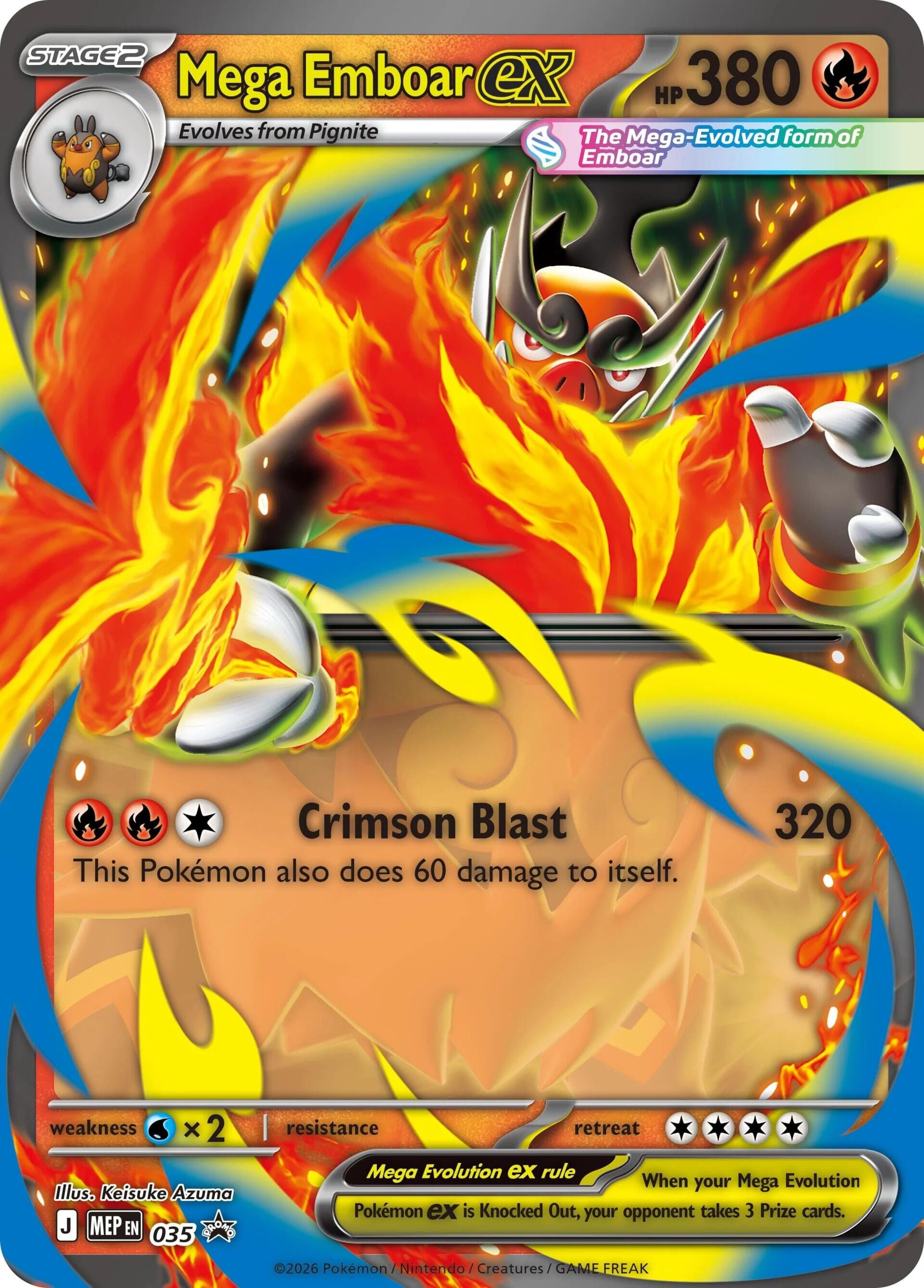 Mega Emboar ex (035) [Mega Evolution Promo] Pokemon Single Pokémon  | Multizone: Comics And Games