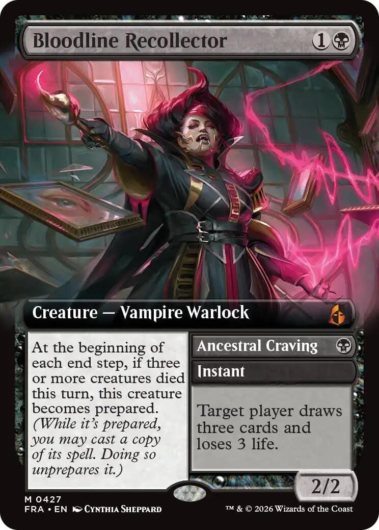 Bloodline Recollector (Extended Art) [Reality Fracture] MTG Single Magic: The Gathering  | Multizone: Comics And Games