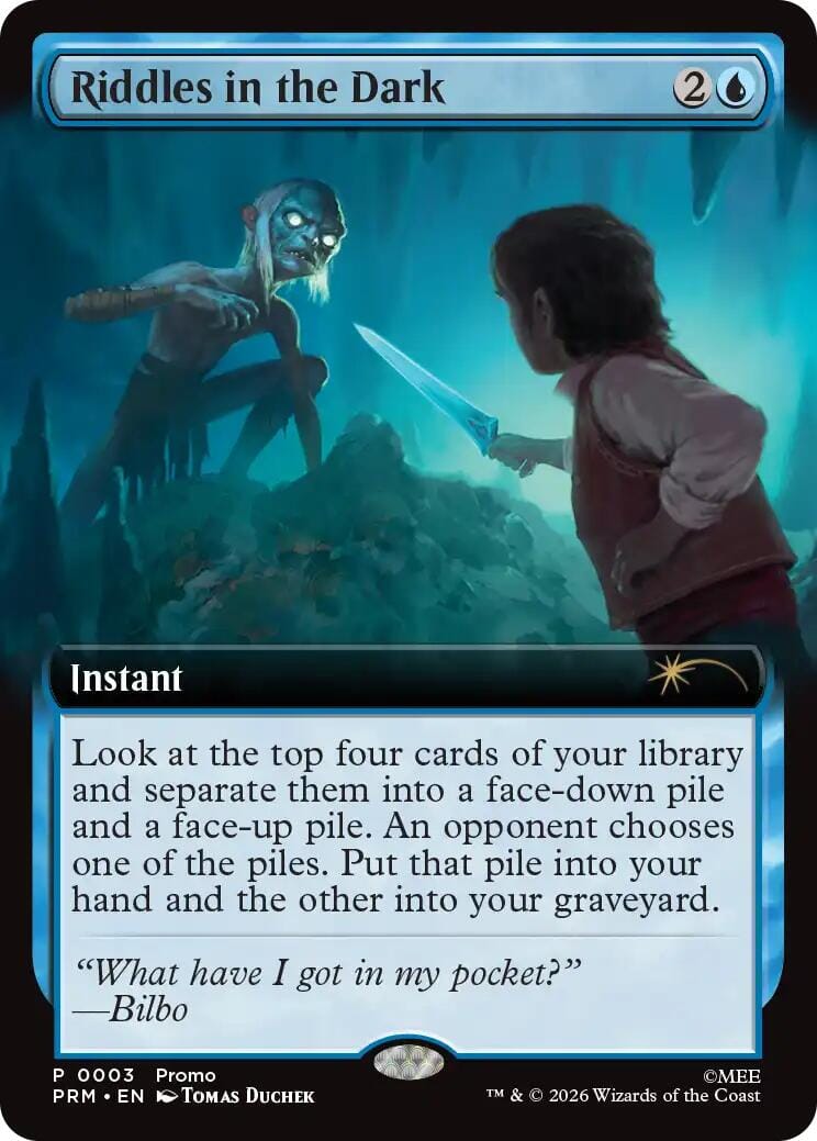Riddles in the Dark (Extended Art) [Media Promos] MTG Single Magic: The Gathering  | Multizone: Comics And Games