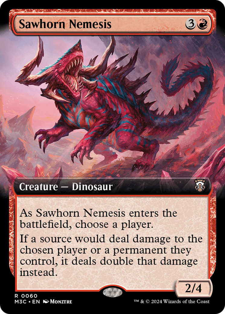 Sawhorn Nemesis (Extended Art) (Ripple Foil) [Modern Horizons 3 Commander] | Multizone: Comics And Games