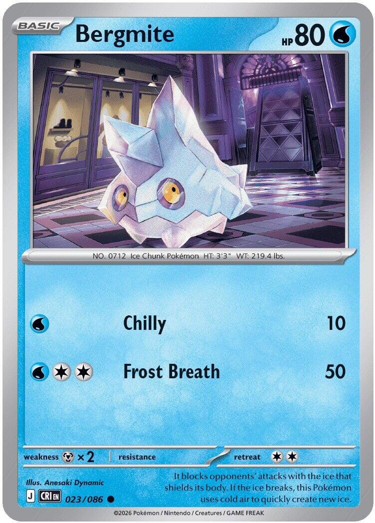 Bergmite (023/086) [Mega Evolution: Chaos Rising] Pokemon Single Pokémon  | Multizone: Comics And Games