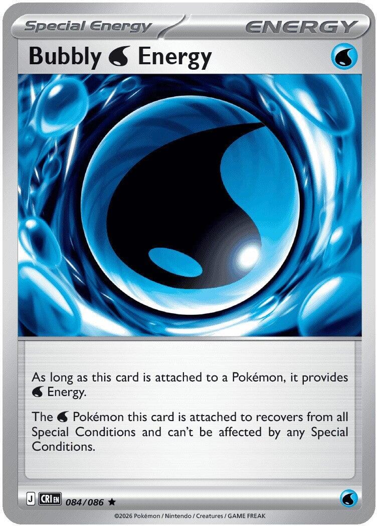 Bubbly W Energy (084/086) [Mega Evolution: Chaos Rising] Pokemon Single Pokémon  | Multizone: Comics And Games