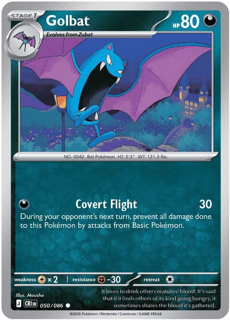 Golbat (050/086) [Mega Evolution: Chaos Rising] Pokemon Single Pokémon  | Multizone: Comics And Games