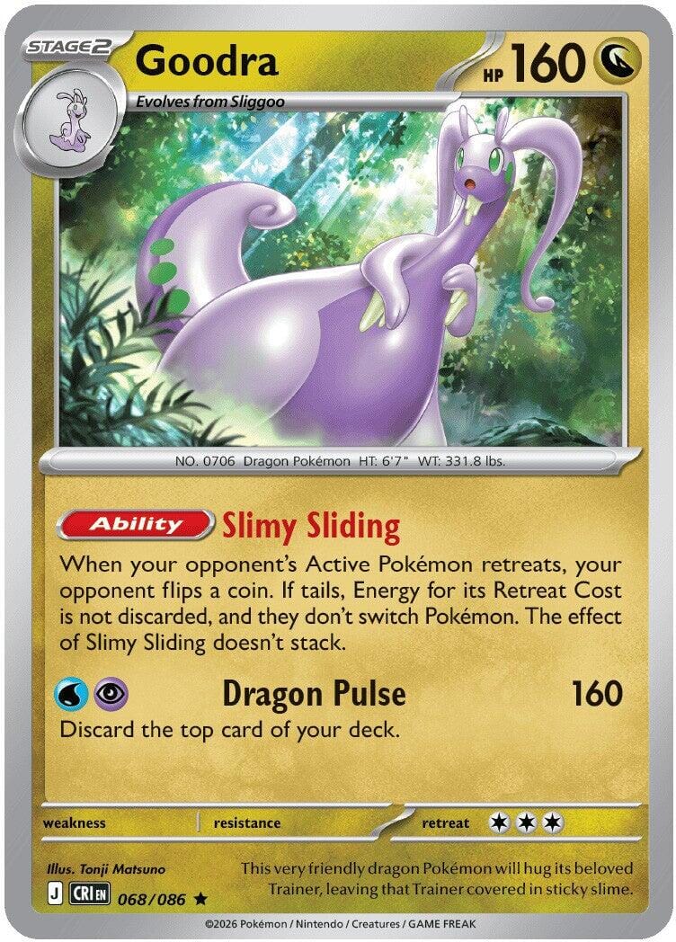 Goodra (068/086) [Mega Evolution: Chaos Rising] Pokemon Single Pokémon  | Multizone: Comics And Games