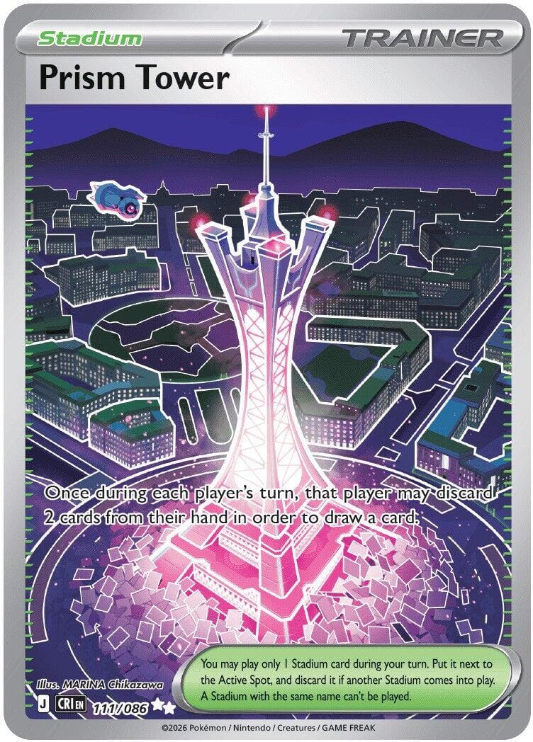 Prism Tower (111/086) [Mega Evolution: Chaos Rising] Pokemon Single Pokémon  | Multizone: Comics And Games