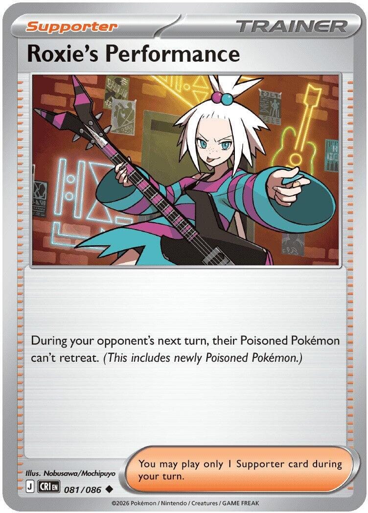 Roxie's Performance (081/086) [Mega Evolution: Chaos Rising] Pokemon Single Pokémon  | Multizone: Comics And Games