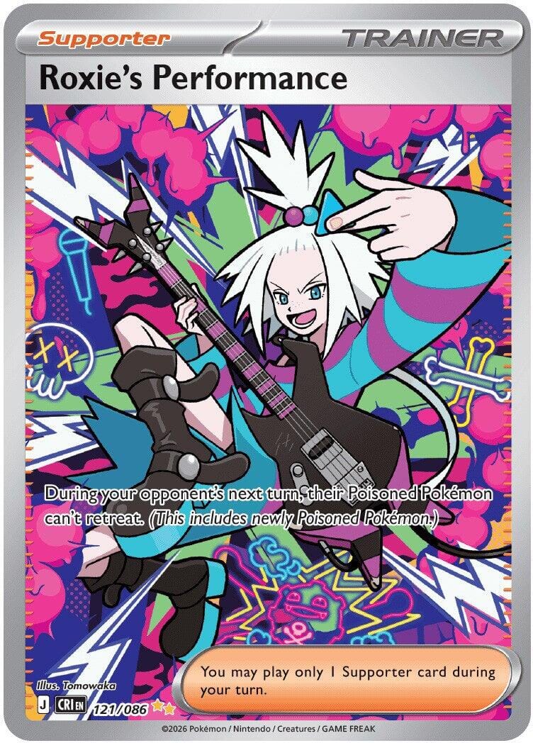 Roxie's Performance (121/086) [Mega Evolution: Chaos Rising] Pokemon Single Pokémon  | Multizone: Comics And Games