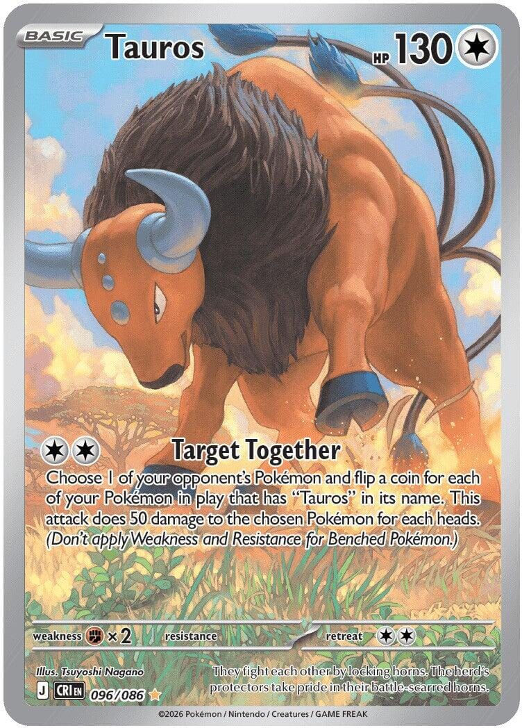 Tauros (096/086) [Mega Evolution: Chaos Rising] Pokemon Single Pokémon  | Multizone: Comics And Games