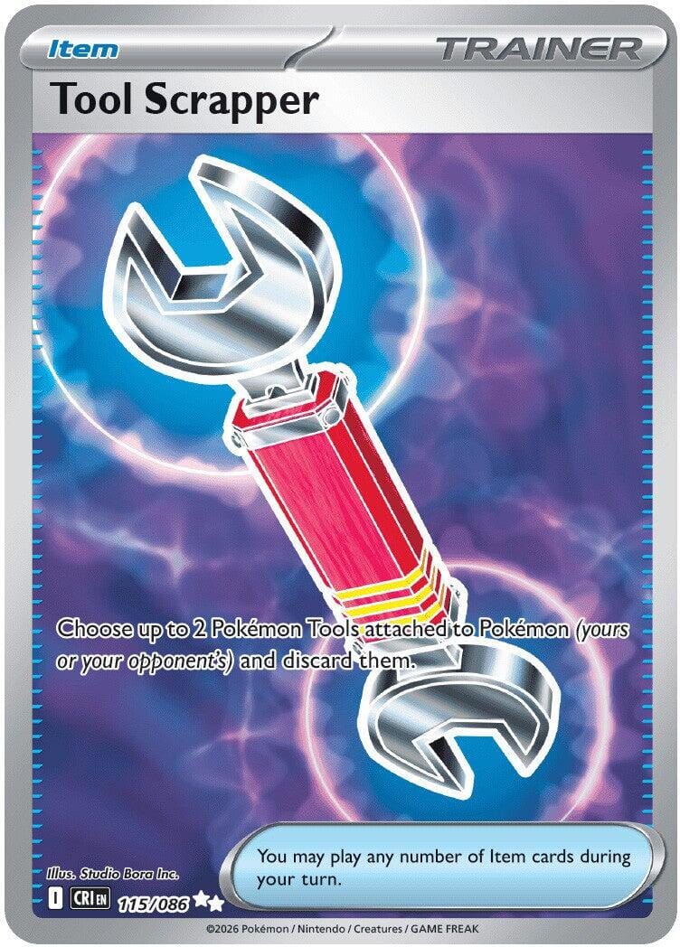 Tool Scrapper (115/086) [Mega Evolution: Chaos Rising] Pokemon Single Pokémon  | Multizone: Comics And Games
