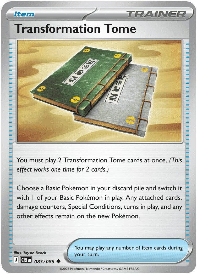 Transformation Tome (083/086) [Mega Evolution: Chaos Rising] Pokemon Single Pokémon  | Multizone: Comics And Games