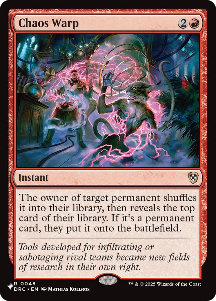 Chaos Warp [The List] MTG Single Magic: The Gathering  | Multizone: Comics And Games