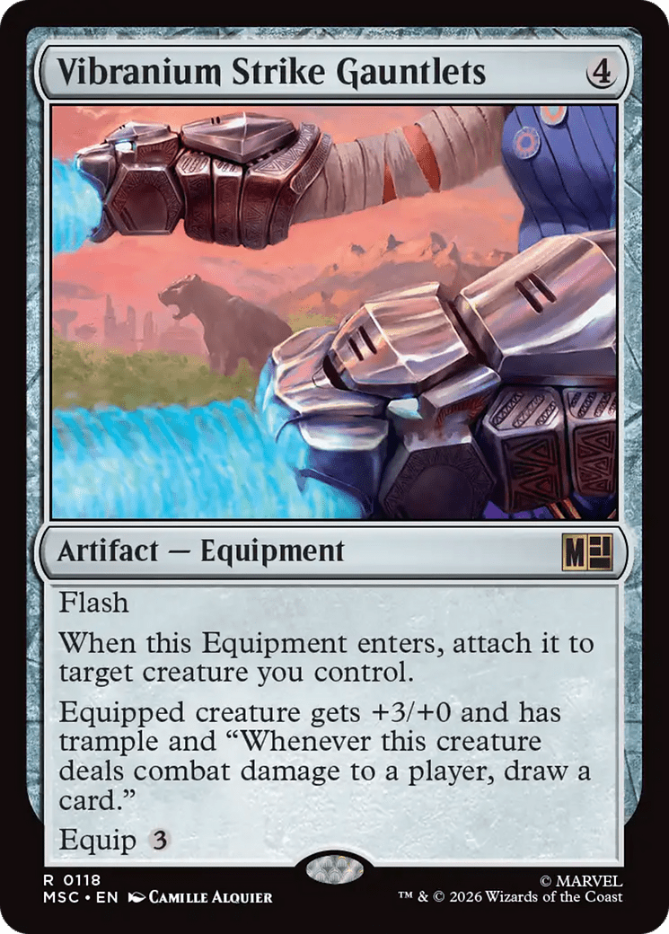 Vibranium Strike Gauntlets [Marvel Super Heroes Commander] MTG Single Magic: The Gathering  | Multizone: Comics And Games