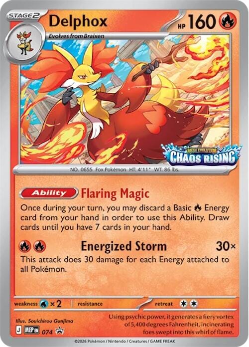 Delphox (074) [Mega Evolution Promo] Pokemon Single Pokémon  | Multizone: Comics And Games