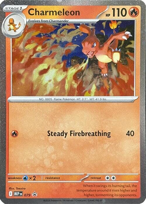 Charmeleon (079) (Cosmos Holo) [Mega Evolution Promo] Pokemon Single Pokémon  | Multizone: Comics And Games