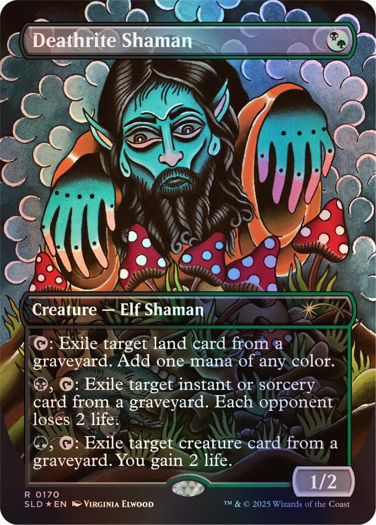 Deathrite Shaman (Rainbow Foil) [Secret Lair Drop Series] MTG Single Magic: The Gathering  | Multizone: Comics And Games