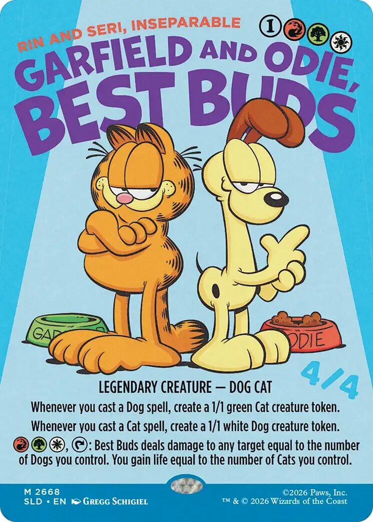 Garfield and Odie, Best Buds - Rin and Seri, Inseparable [Secret Lair Drop Series] MTG Single Magic: The Gathering  | Multizone: Comics And Games
