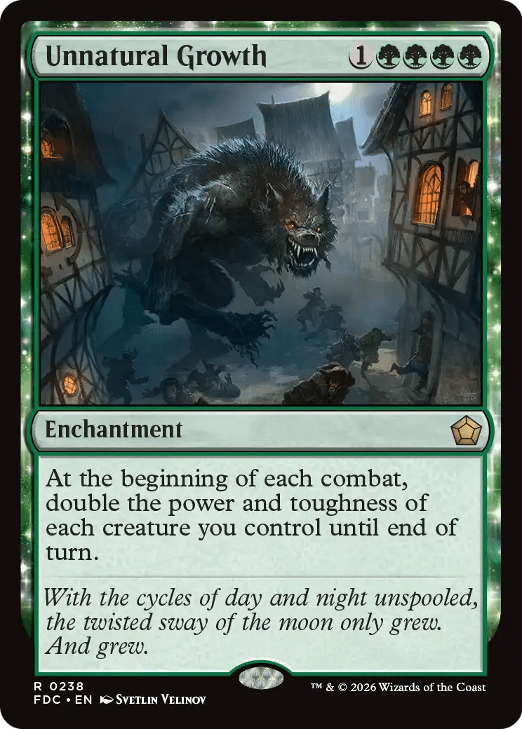 Unnatural Growth [Foundations Commander] MTG Single Magic: The Gathering  | Multizone: Comics And Games
