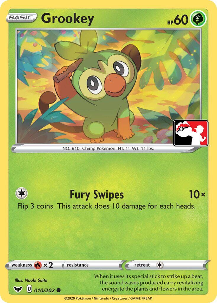 Grookey (011/202) (Library Exclusive) [Sword & Shield: Base Set] Pokemon Single Pokémon  | Multizone: Comics And Games