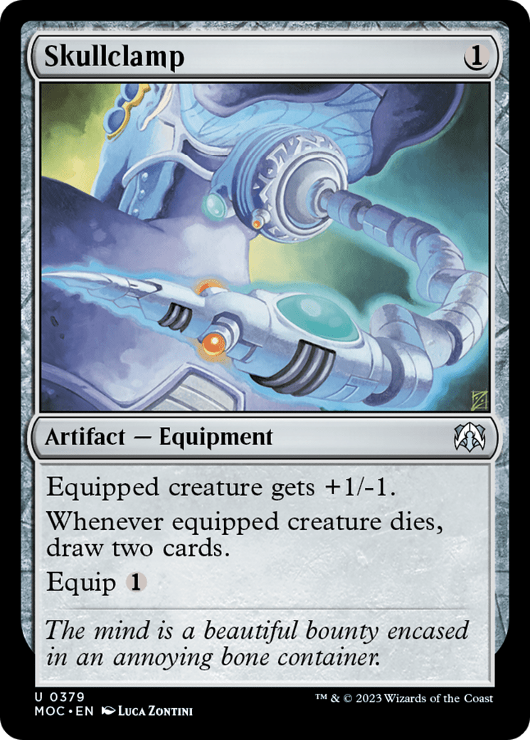 Skullclamp [March of the Machine Commander] MTG Single Magic: The Gathering  | Multizone: Comics And Games