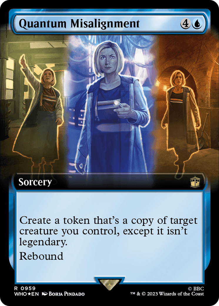 Quantum Misalignment (Extended Art) (Surge Foil) [Doctor Who] MTG Single Magic: The Gathering  | Multizone: Comics And Games