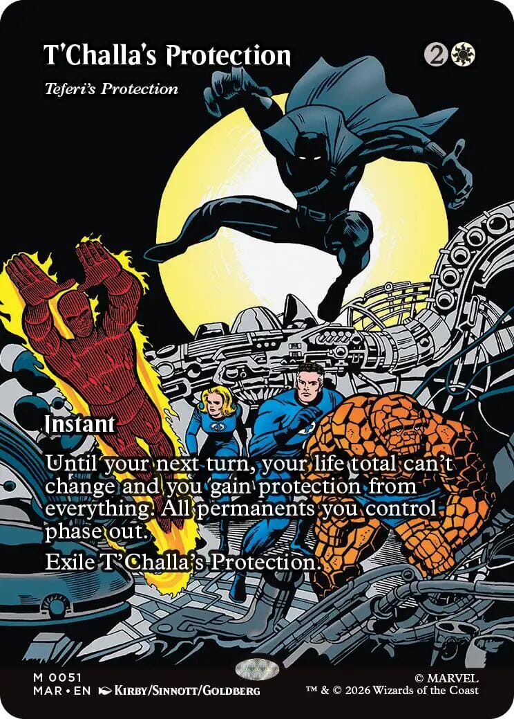 T'Challa's Protection - Teferi's Protection (Borderless) [Marvel Universe: Eternal-Legal] | Multizone: Comics And Games