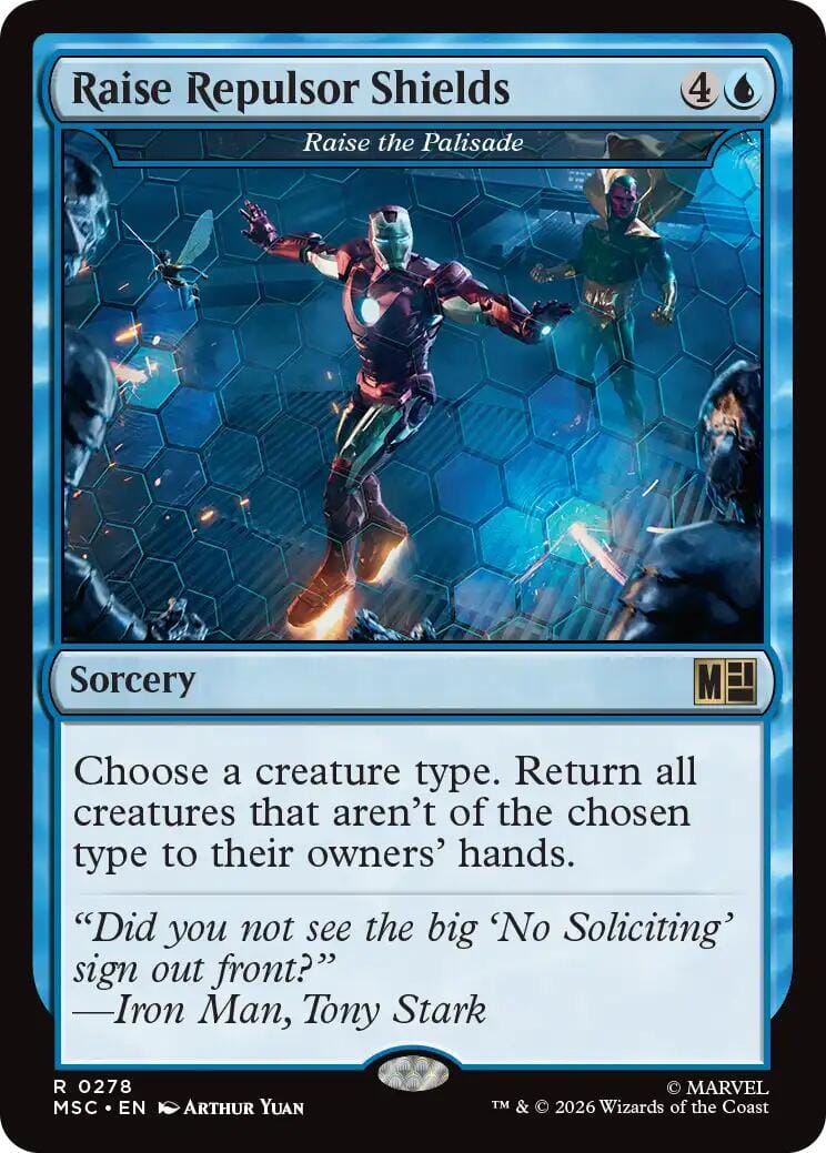 Raise Repulsor Shields - Raise the Palisade [Marvel Super Heroes Commander] MTG Single Magic: The Gathering  | Multizone: Comics And Games