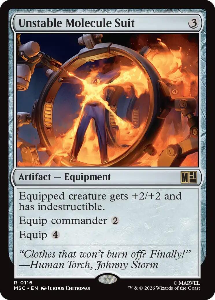Unstable Molecule Suit [Marvel Super Heroes Commander] MTG Single Magic: The Gathering  | Multizone: Comics And Games