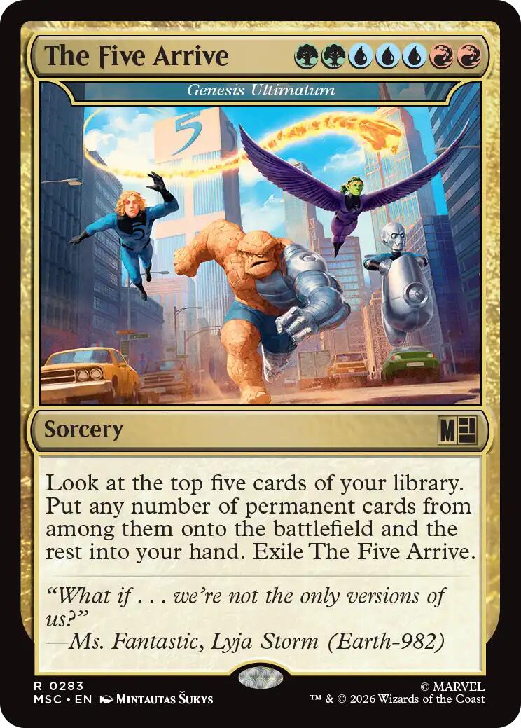 The Five Arrive - Genesis Ultimatum [Marvel Super Heroes Commander] | Multizone: Comics And Games