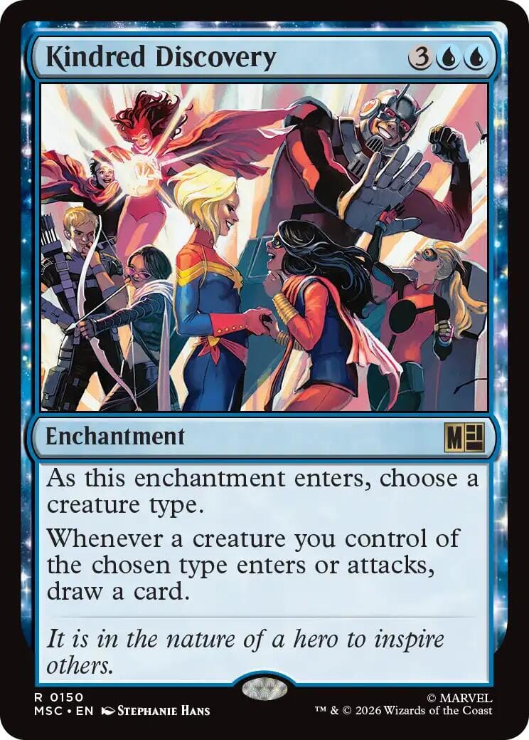 Kindred Discovery (Surge Foil) [Marvel Super Heroes Commander] MTG Single Magic: The Gathering  | Multizone: Comics And Games