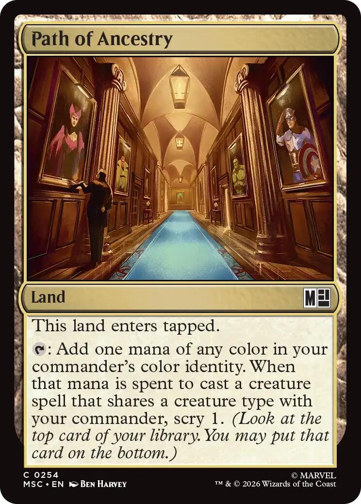 Path of Ancestry (Surge Foil) [Marvel Super Heroes Commander] MTG Single Magic: The Gathering  | Multizone: Comics And Games
