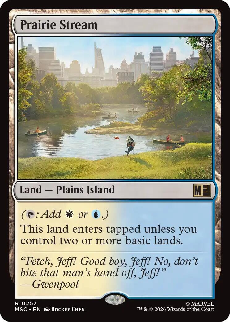 Prairie Stream (Surge Foil) [Marvel Super Heroes Commander] MTG Single Magic: The Gathering  | Multizone: Comics And Games