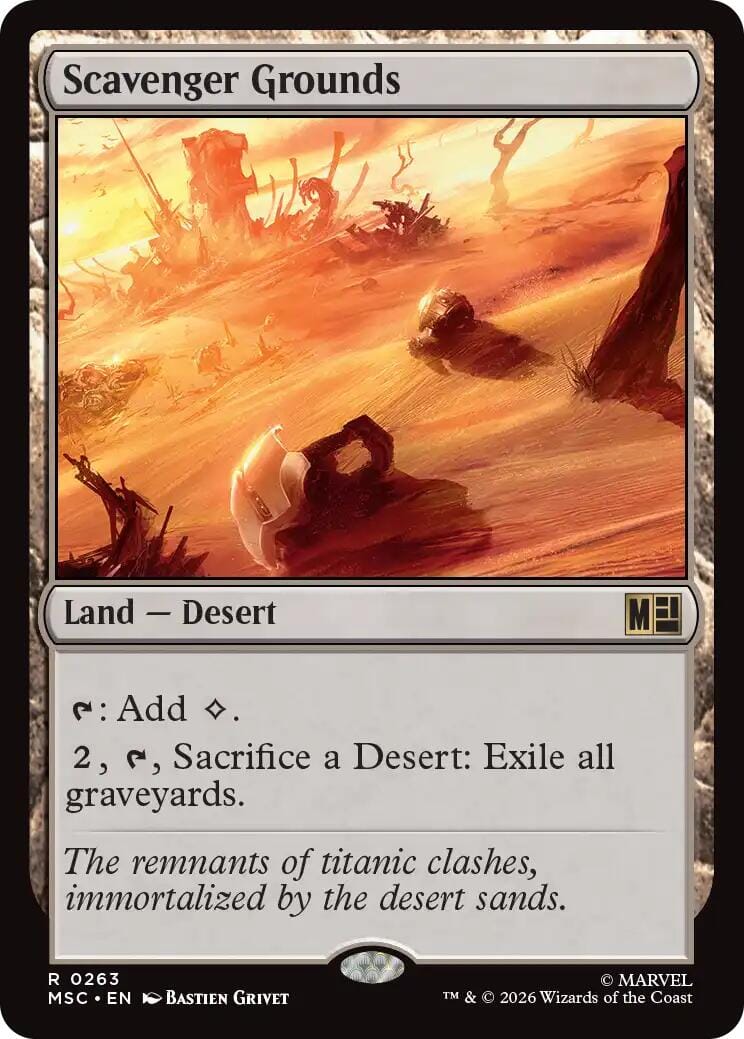 Scavenger Grounds (Surge Foil) [Marvel Super Heroes Commander] MTG Single Magic: The Gathering  | Multizone: Comics And Games