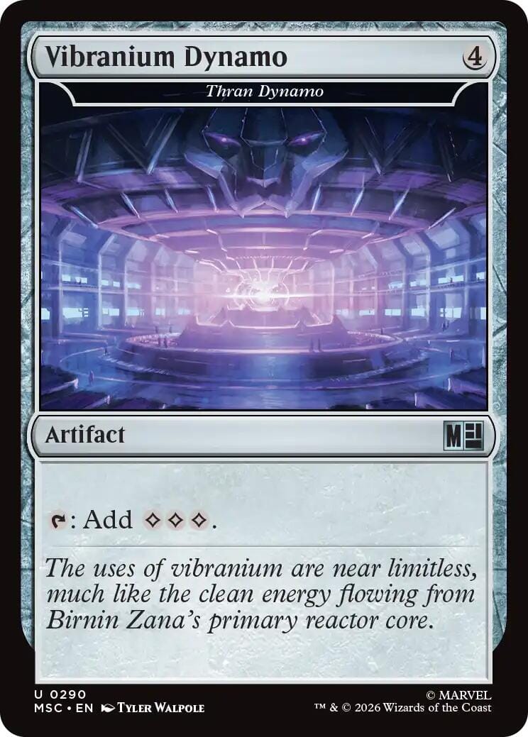 Vibranium Dynamo - Thran Dynamo [Marvel Super Heroes Commander] MTG Single Magic: The Gathering  | Multizone: Comics And Games