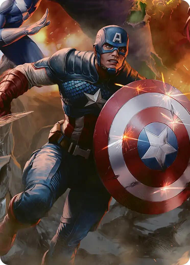 Captain America, Unbowed Art Card [Marvel Super Heroes Art Series] | Multizone: Comics And Games